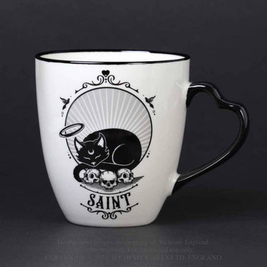 Saint and Sinner Double Sided Couple Mug Set
